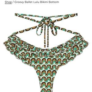 Montce Groovy Ballet Lulu Bikini Bottom - Green, Brown, Black